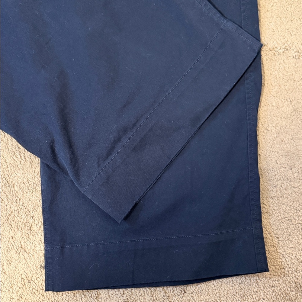 Gap Wide Leg Khaki Pants in Navy Blue Size 6 - Picture 5 of 8